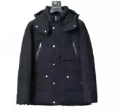 doudoune burberry homme bonne qualite hooded cropped concealed snap button and zip ski noir
